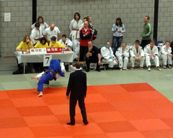 Christin Ehlers beim Judoturnier in Hoogezand 2009